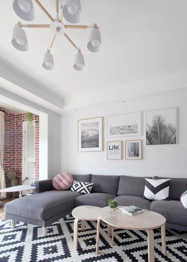 |118㎡北欧风三居室,吧台书房太实用,原来阳台可以这么漂亮