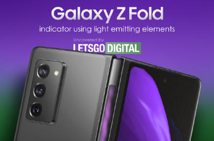 三星|三星新折叠专利曝光,GalaxyZFold3欲加持灯带,首发屏下镜头