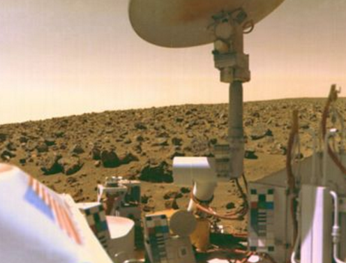 UFO@火星上再一次出现UFO?“海盗号”拍下画面,这次你信了吗?