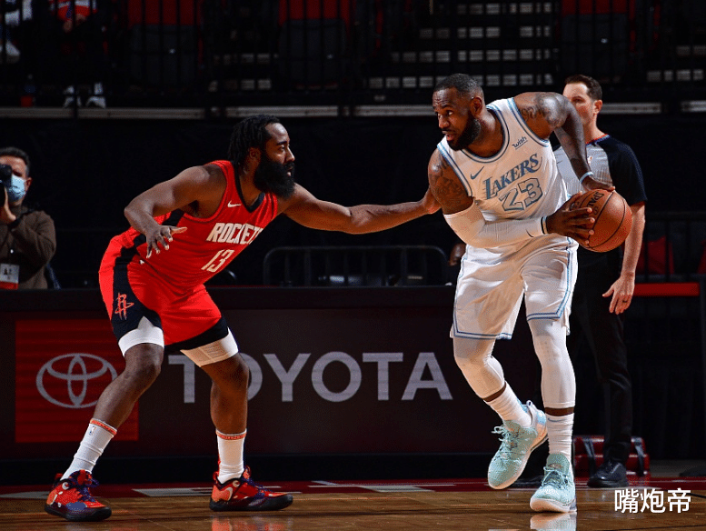 火箭队|湖人14-5开局打爆火箭!哈登脚软倒地,詹皇浓眉连砍9分剑指双杀