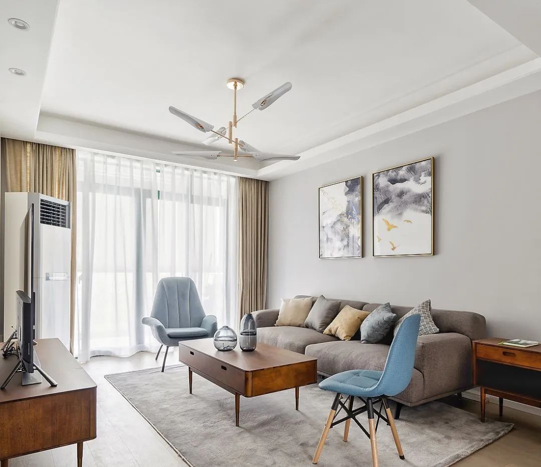 ：108㎡现代北欧风格装修，温馨而舒适的惬意生活！