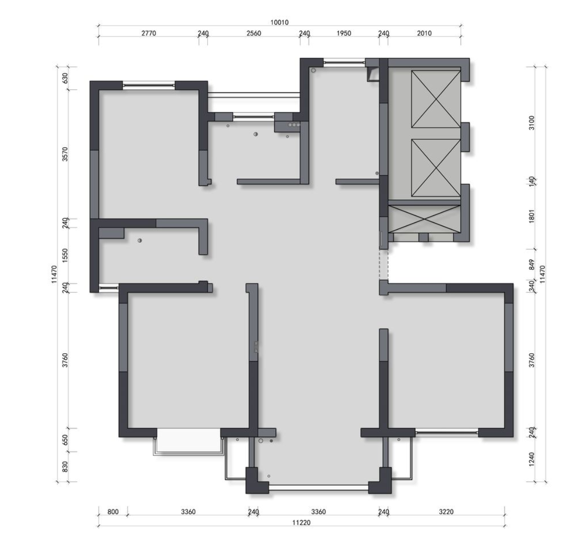 |为避开卫生间的门,她直接更改入户门位置,连邻居都说巧妙