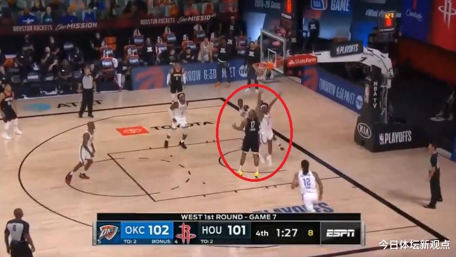 火箭队|冷静！决胜时刻落后1分，塔克空位三分却不投，3秒后替补席沸腾了