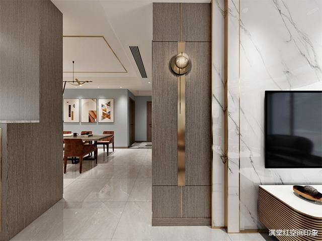|简约细腻的设计，轻奢雅致的空间结构，一进门就迷上了客厅