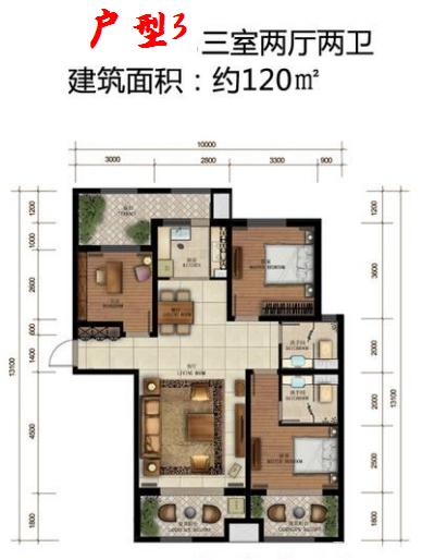 都是120平，抢手的都具有这些优点，尤其是图5堪称神仙户型