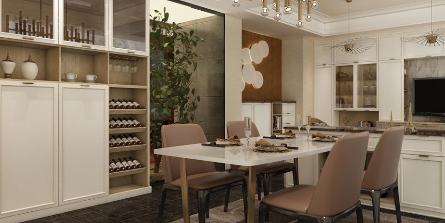 【】让人赞不绝口的9款餐边柜设计，看着美还超能装！