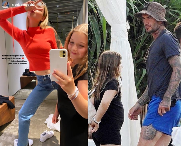 哈珀·贝克汉姆|小七该减肥了！肚子越来越大，全家“最胖”，贝克汉姆抱不动了