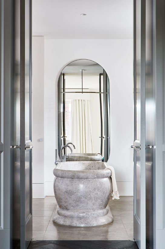 ▲白墙＋大理石，让你家的颜值和质感翻倍