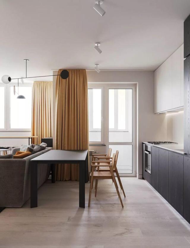 |乌克兰42平米小公寓，设计精致完美，黄色元素贯穿始终，真优秀！