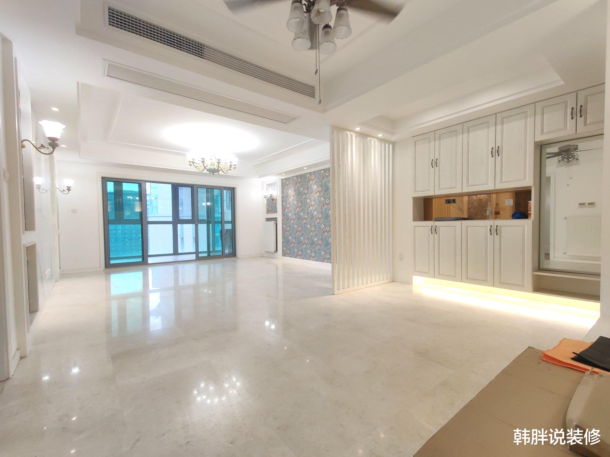 大门|140㎡硬装结束,逐渐有了家的样子,刚做完保洁就特别清新漂亮