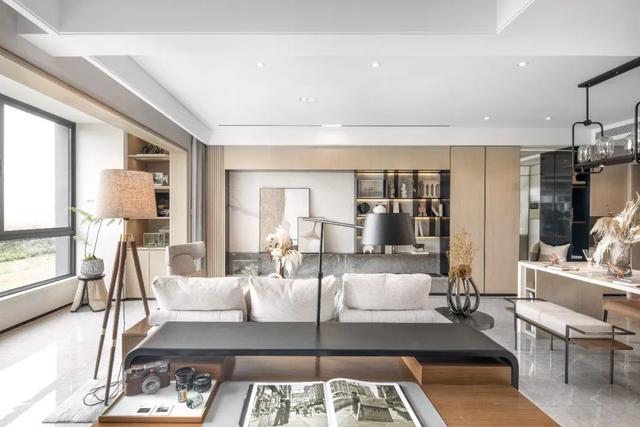|77㎡的小房子,也能住出豪宅体验?打通客餐厨书空间,真实现!