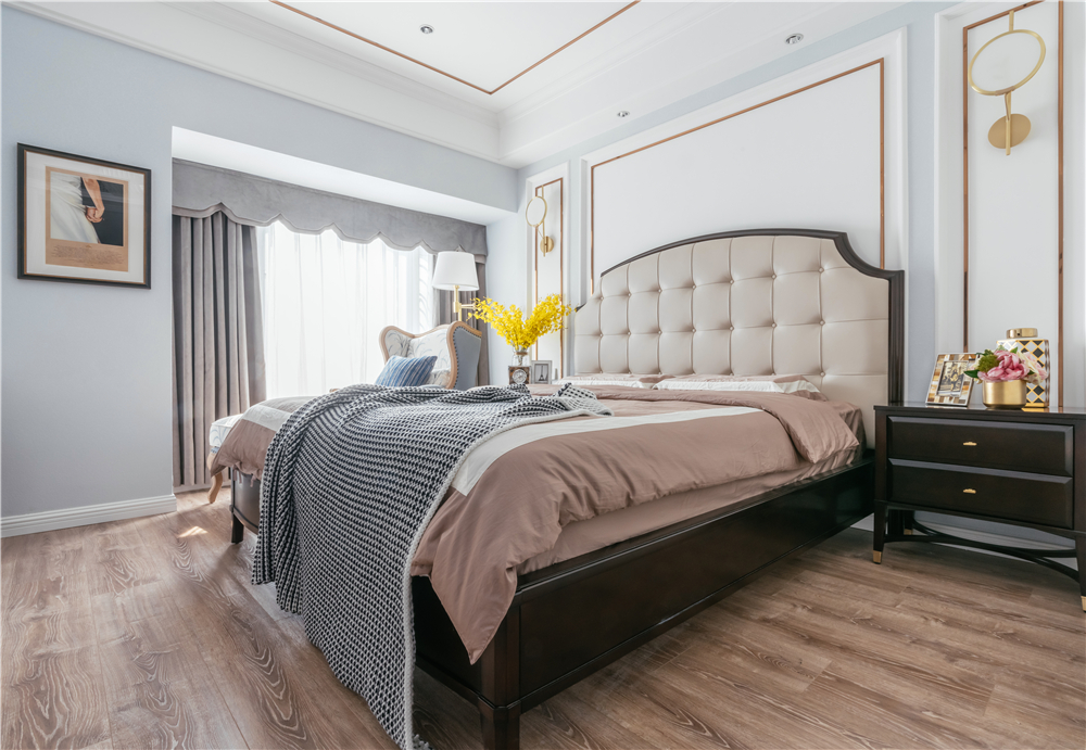 『』151平米的大户型,美式轻奢风装修,效果也着实不错,有轻奢范!