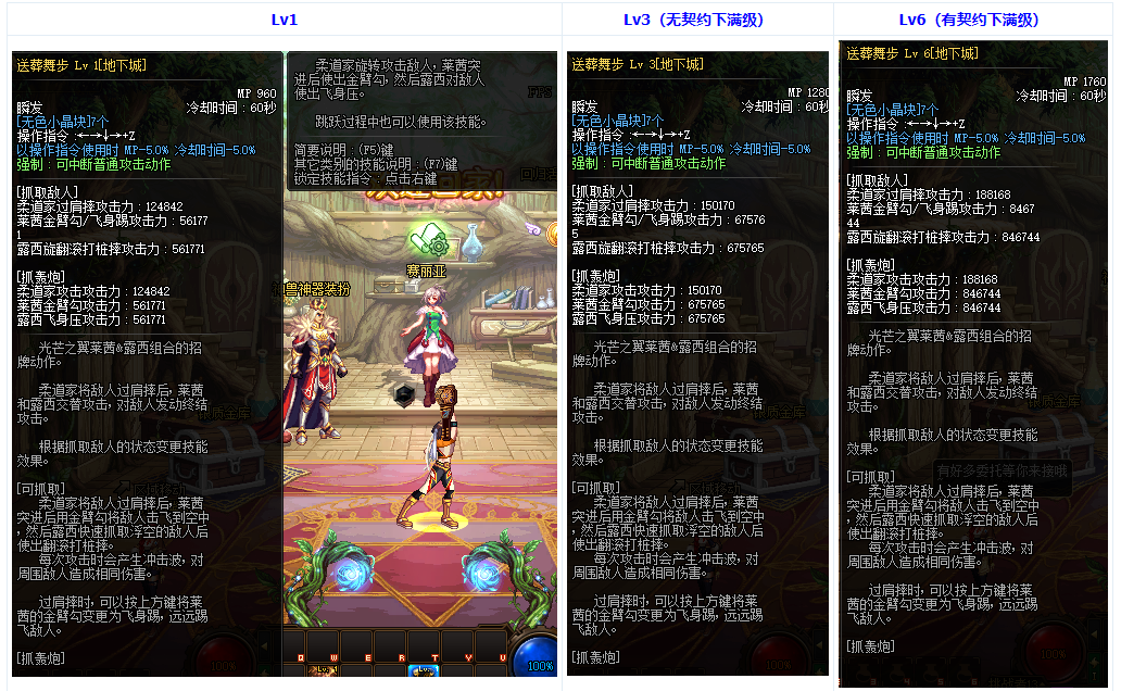 运势|DNF：女格斗四姐妹“地心”篇，滚地花和紫光兵三觉后的数据！