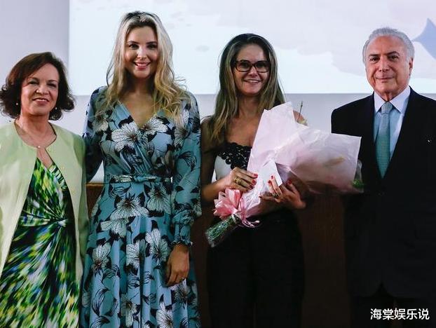 『巴西』可惜了！巴西第一夫人国色天香，与大43岁总统老公同框却像祖孙俩