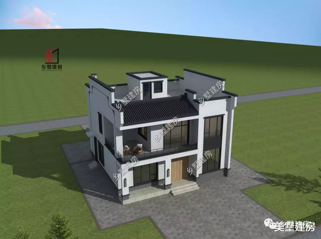 |古今兼糅,新中式别墅设计,建在老家气派有面子。