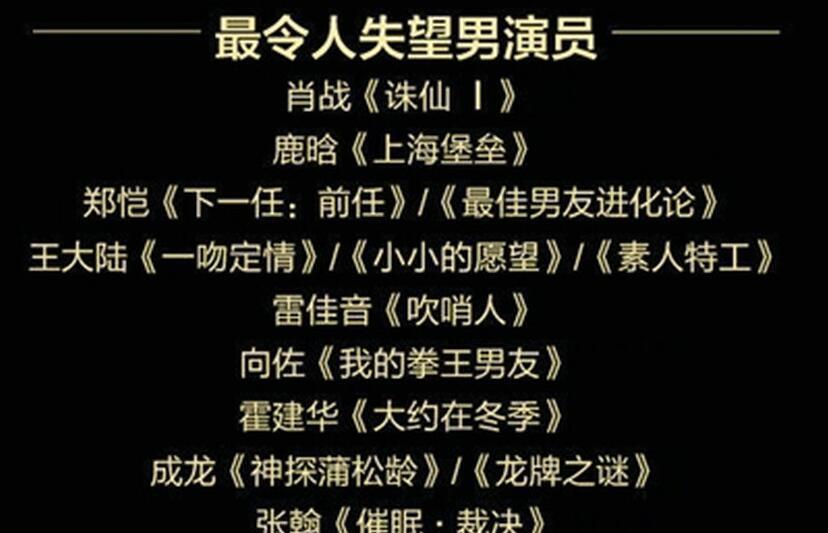 金扫帚奖|打脸来得太快！肖战凭《诛仙》获金扫帚奖影帝？CCTV都看不下去了