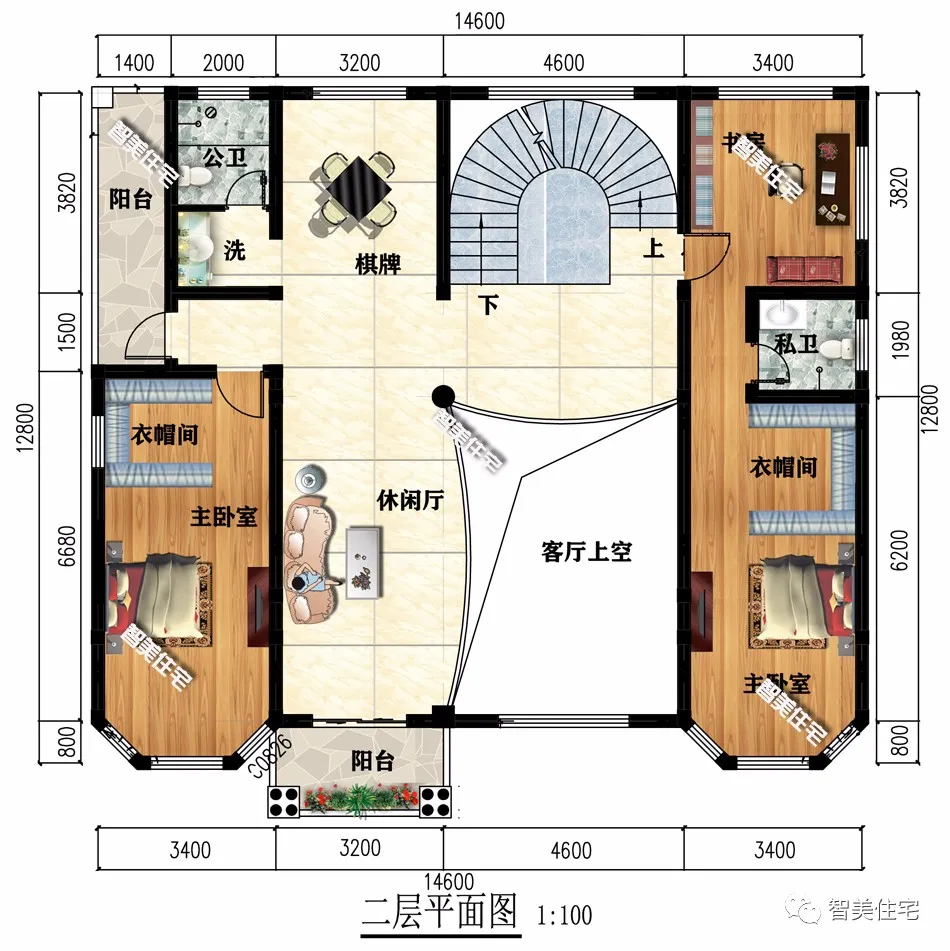 「沙溢」造型好采光佳的两栋农村别墅，第一栋带堂屋和旋转楼梯，还有凉亭