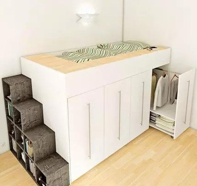 『』卧室别装榻榻米了，占地方还憋屈，装成柜子床收纳翻倍还省空间！