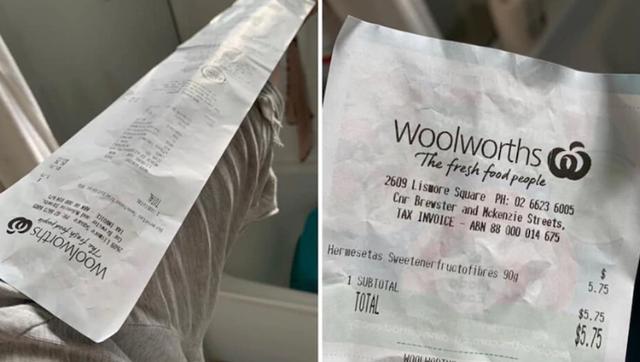 【阿里巴巴】国外顾客怒喷超市:我只买16件东西,小票却跟我腿一样长,败家不