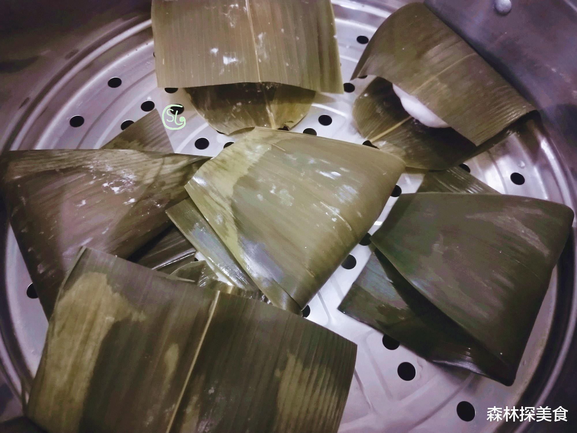 粽子：粽叶别包粽子了，这样做，方法简单，软糯香甜，馅料足，好看好吃