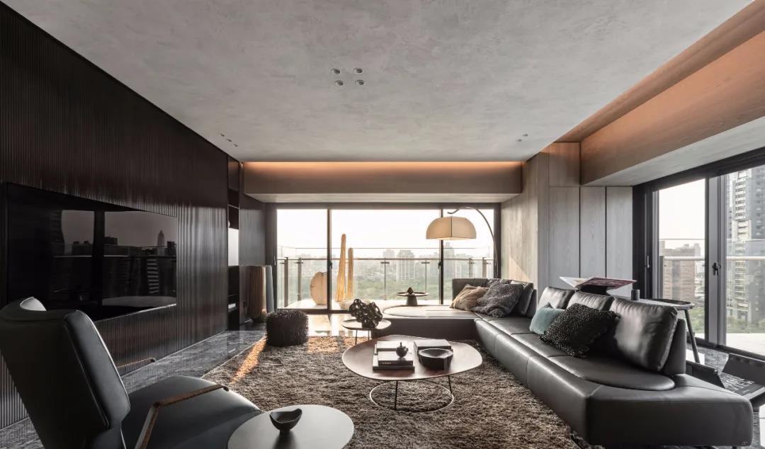 |都市精英270㎡的大平层，巧用黑白灰打造出极致高级感，太漂亮了