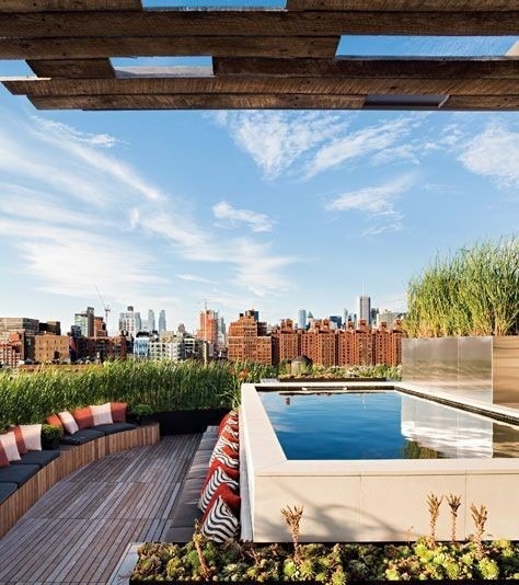 「」13个“露台花园”景观设计,谁说顶楼房不好,送个露台它不香吗?