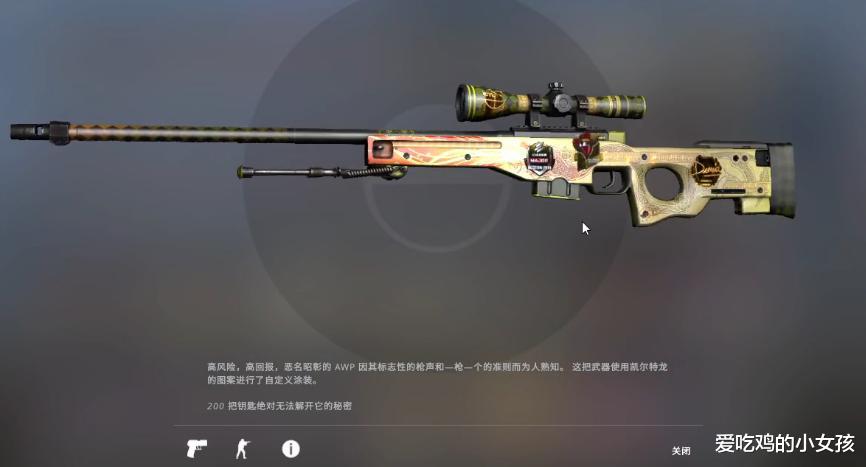 永恒|CSGO：1把卖到27000块，永恒之枪就能和龙狙叫板了？这差距追不上