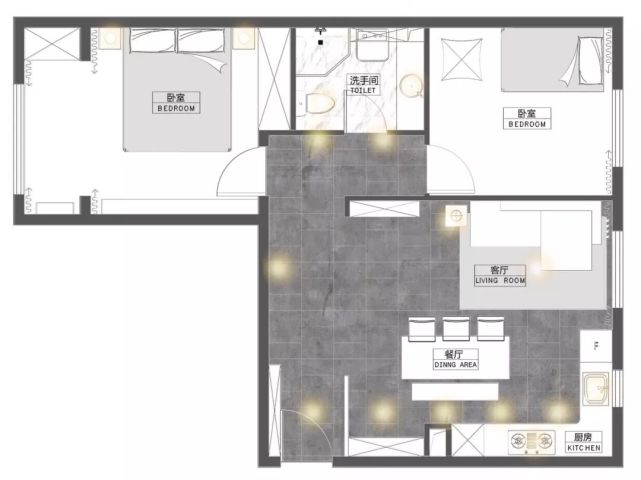 68㎡新中式两室，意境当道，面积不是问题！