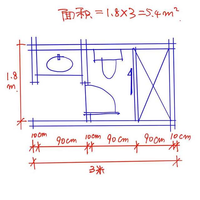 『』老师傅只是在卫生间耍了些小聪明，我家卫生间多出一块地