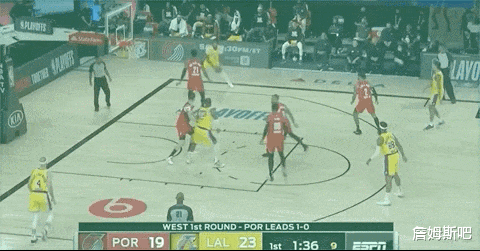 湖人队|詹姆斯仅得10分，怒摔牙套！利拉德手指脱臼，摔掉毛巾！湖人大胜开拓者23分！