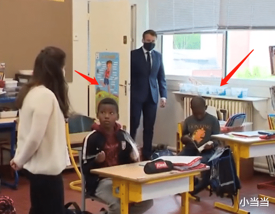 美国■马克龙视察法国小学,全黑人小学生抢镜,网友:果然“黑化”了!