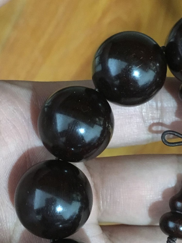 文玩|小叶紫檀2.0高密包浆手串