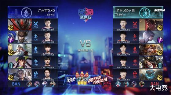 『洛杉矶』KPL春季赛：广州TTG.XQ 4: 2 杭州LGD大鹅 晋级败者组第四轮！