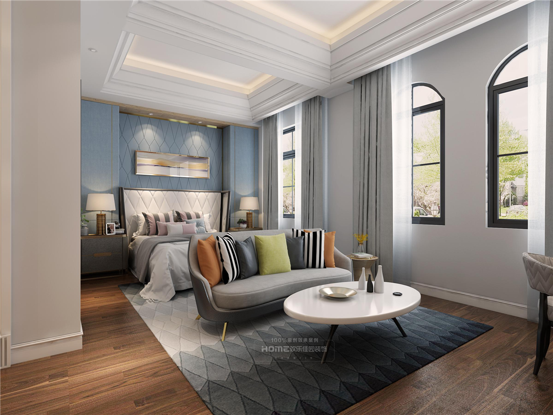 手办|420㎡轻奢欧式，真正做到1: 1的效果图还原