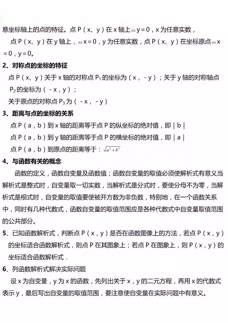 初中数学▲【初中数学】2020中考复习专题之知识点分类总结，超齐全！