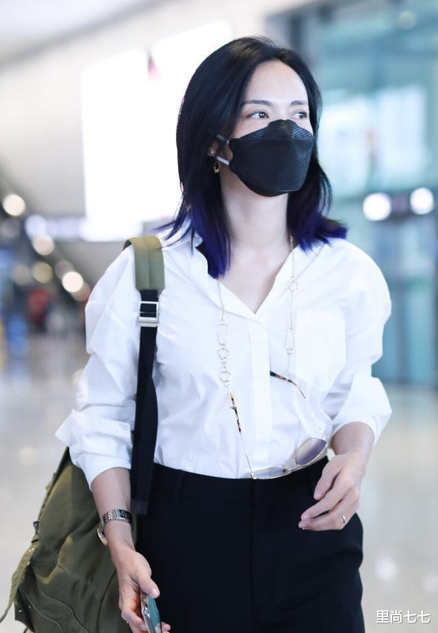 陶虹|求马伊琍别留长发！一刀切配渐变色超颠覆，脸大一圈妆容也拖后腿