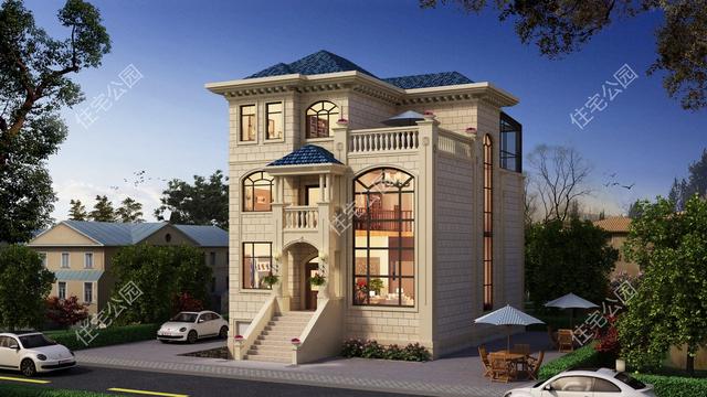 |开间10米，进深13米，两层半的农村房子该怎么设计？