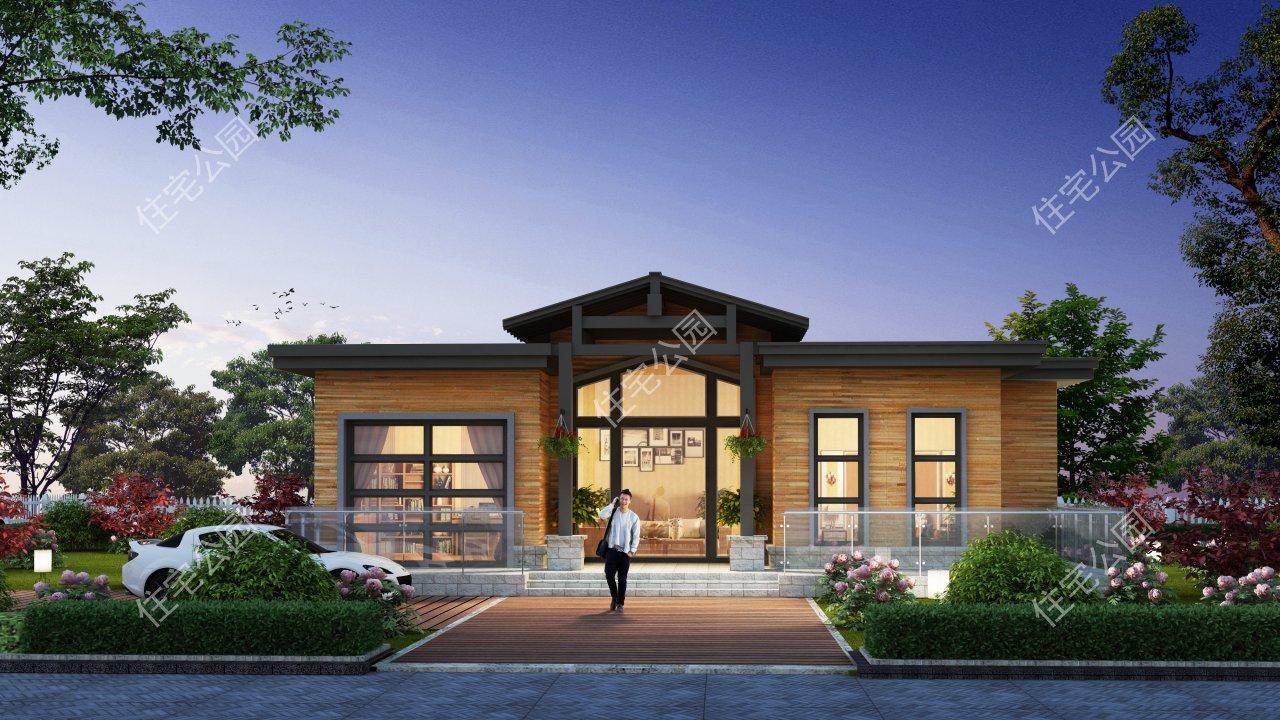 |15米宽10米深，两侧不能开窗的一层农村自建房如何设计？