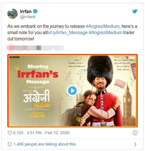 「伊尔」印度巨星伊尔凡·可汗去世,三天前才送走母亲