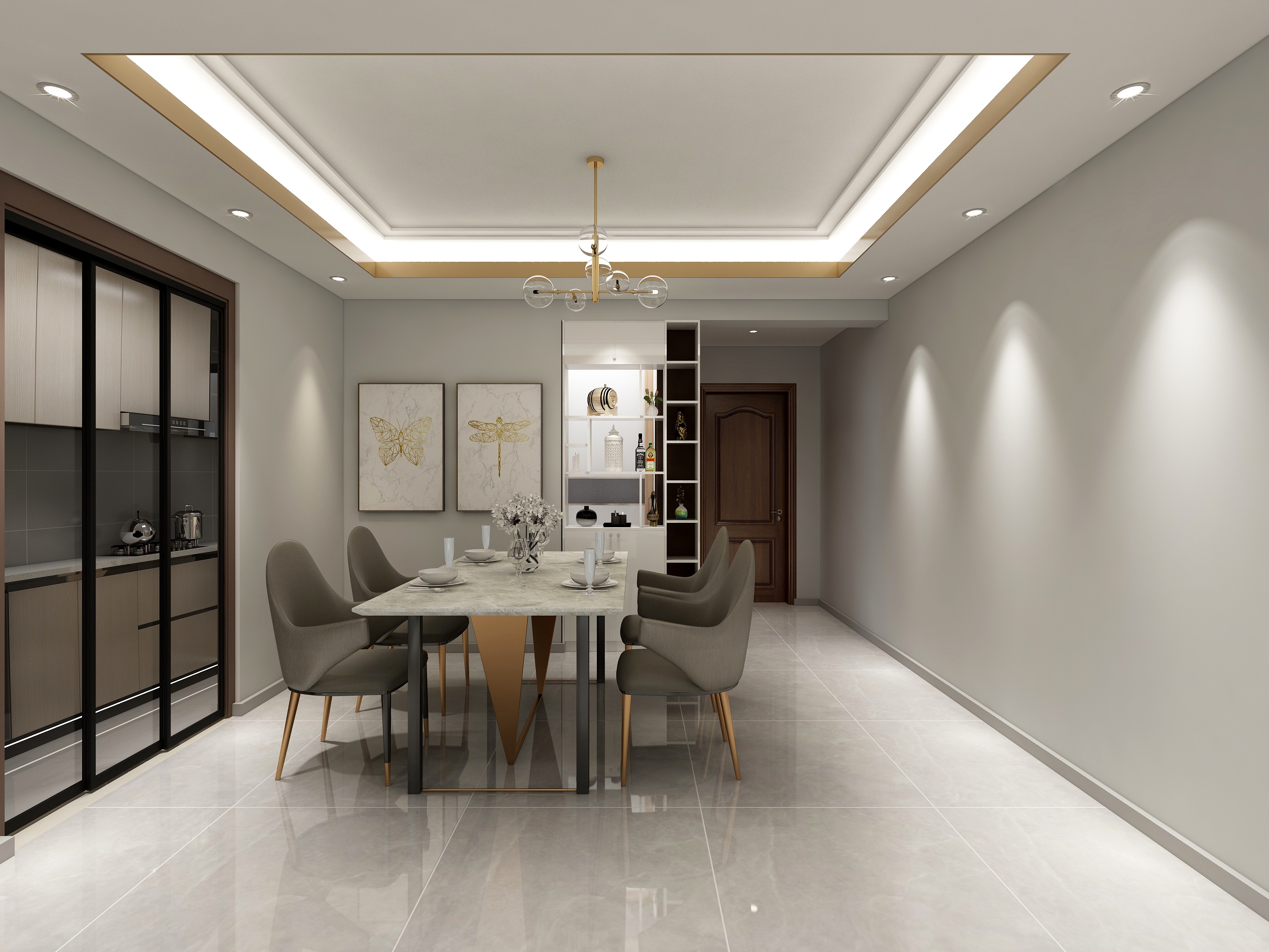 甲醛|明快暖心,以微知著的轻奢风格设计演绎一递一声的温馨生活情调