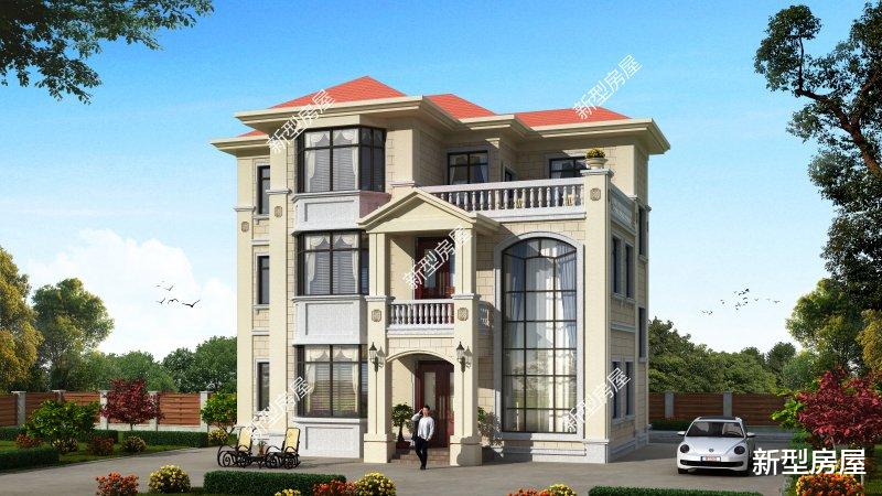 |农村别墅怎么盖才好看?挑空客厅+套卧,这8套图纸25万起建