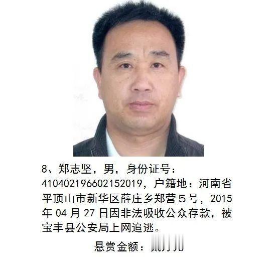 平顶山生活百科|扩散！平顶山警方通缉这47人！最高奖10万元！