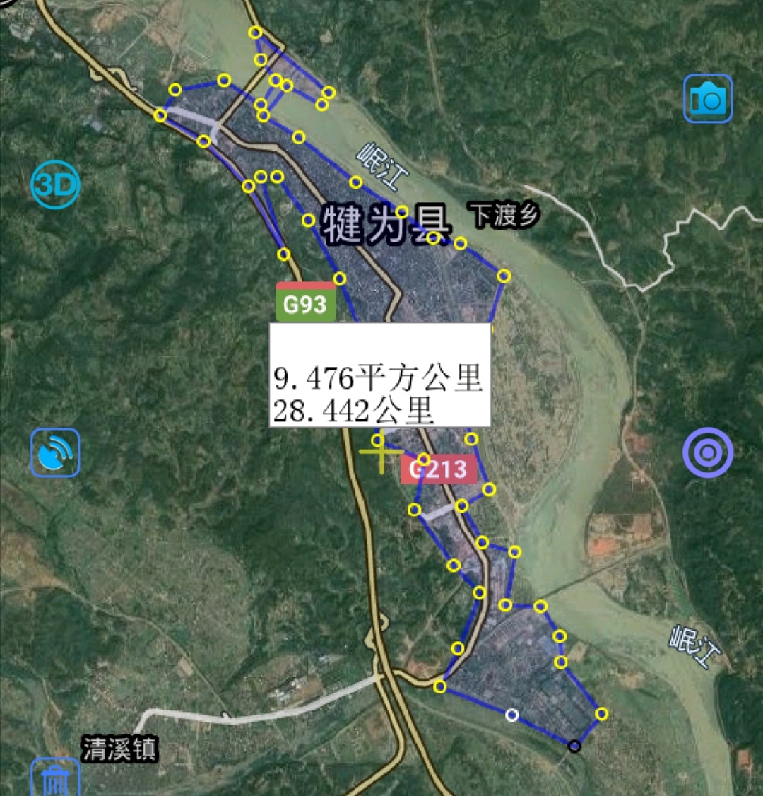 「乐山」乐山市各区县城区面积，峨眉山夹江大，犍为井研中，沐川马峨边小