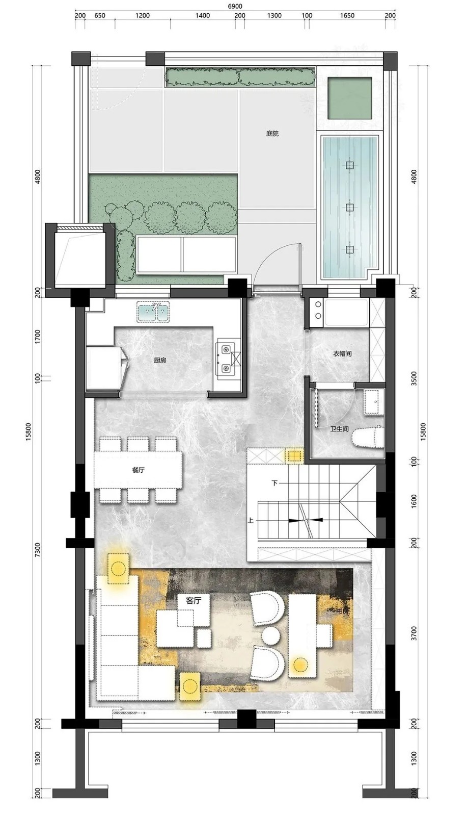 []180㎡新中式叠拼别墅，有诗有远方，属于现代人的诗意生活