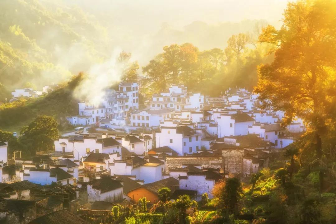 婺源|11月的婺源，居然美成这样：清晨缕缕清香，晚霞在暮色中尚存余温