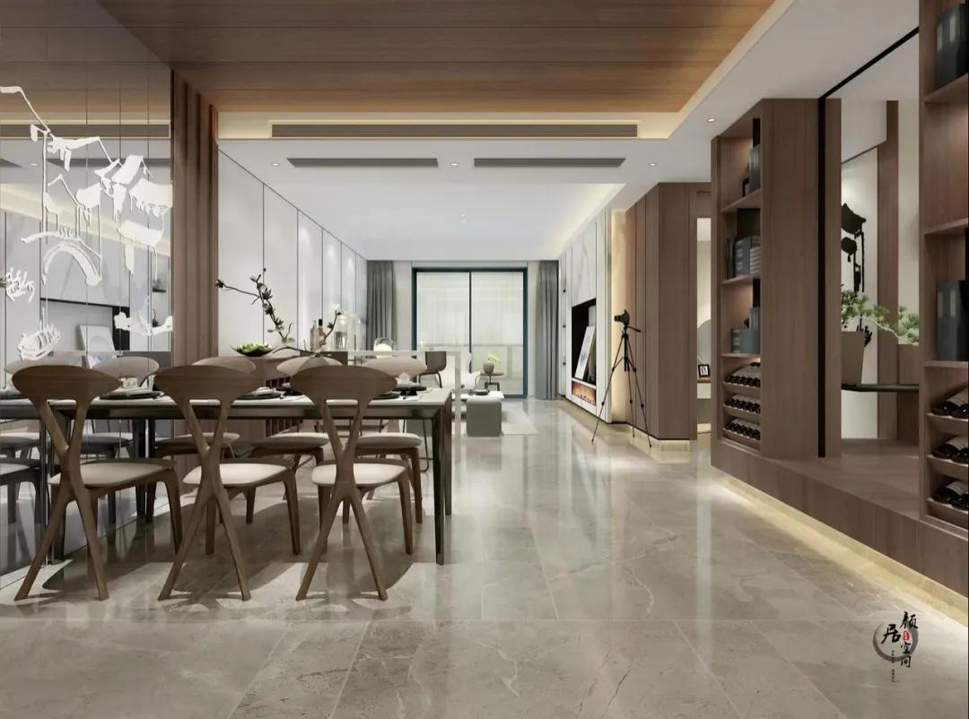 [设计师]藏于都市中的江湖：美景东望137平新中式装修实景