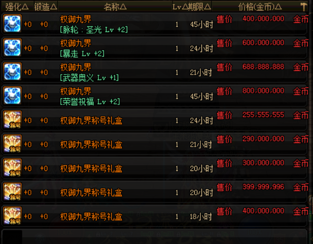 交易■DNF:五一顶级传说称号可交易,拍卖行2.5E起步,跟至尊属性一致