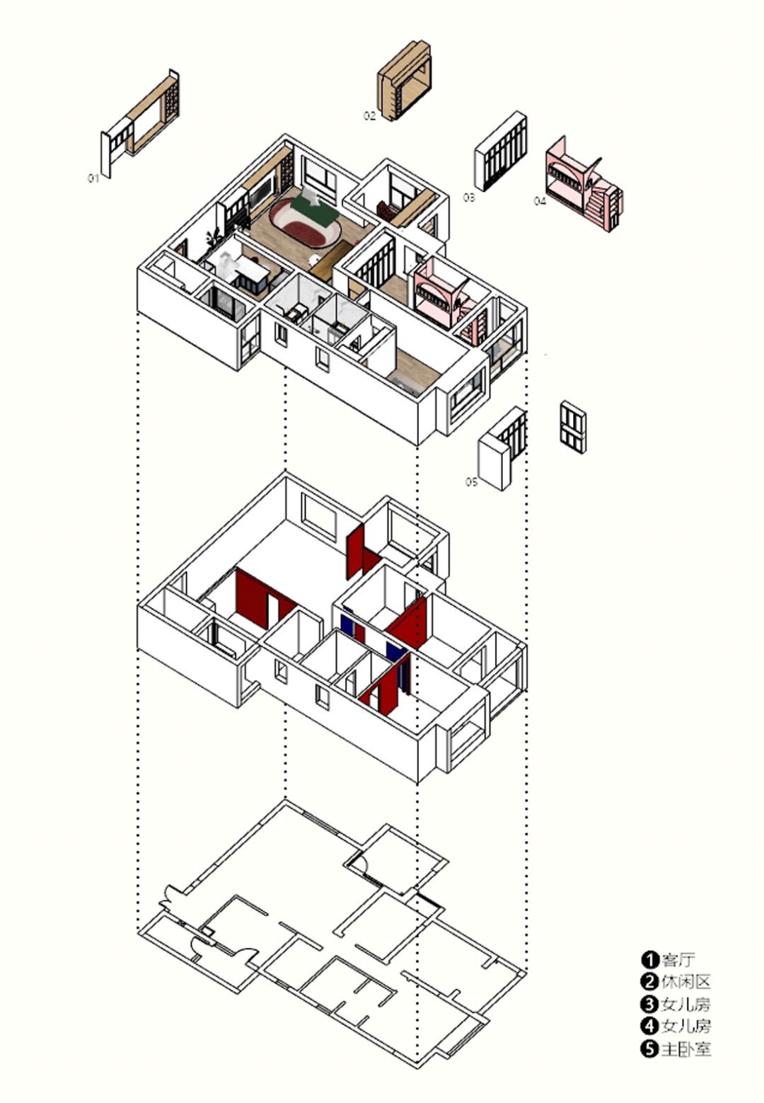 四口之家|这个136㎡的四口之家，美如画卷，清雅灵动、宁静闲适~
