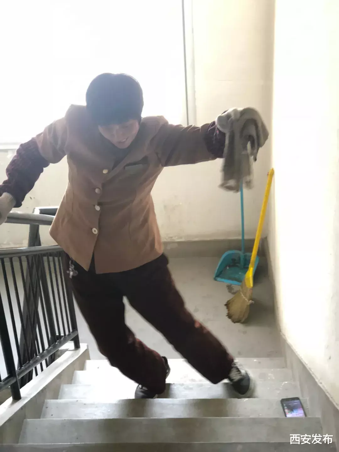 西安|听说这位西安保洁员火了!连央视导演也要找她