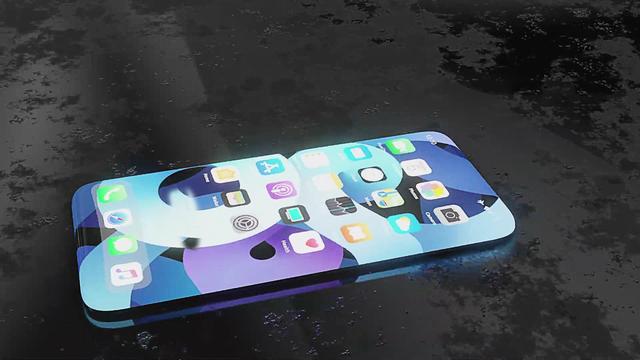 iPhone|iPhone13概念图：四曲面环绕屏覆盖边框，无充电接口和实体按键